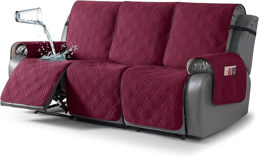 TAOCOCO 100% Waterproof Recliner Sofa Covers 3 Seater, Split Couch Covers by TAOCOCO
