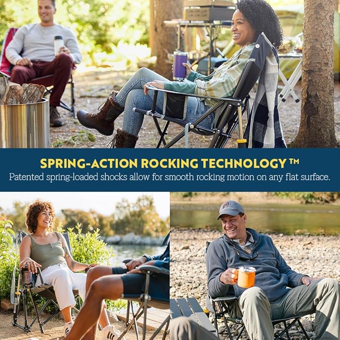 GCI Outdoor Kickback Rocker Camping Chair | Portable Folding Rocking Chair - Image 5