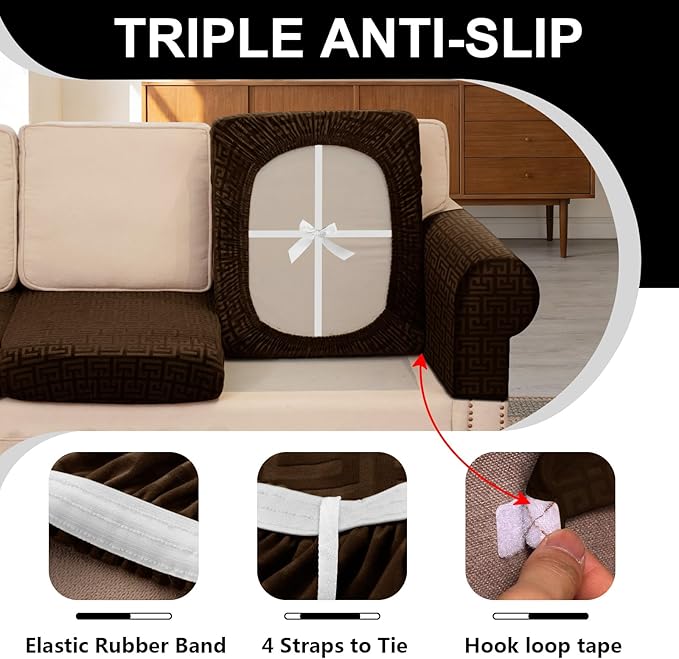 UNBBRRL Stretch Couch Backrest Cushion Cover - Image 3
