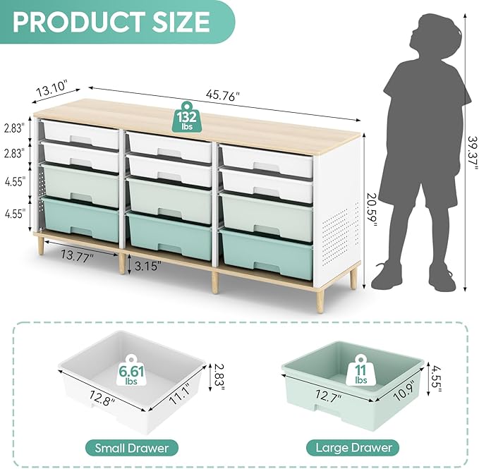 12 Drawers Storage Cabinet - Image 3