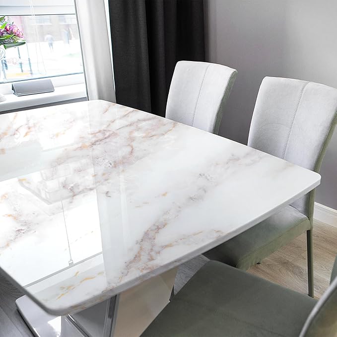 rabbitgoo Glossy Marble Contact Paper Peel and Stick Wallpaper 11.8" x 78.7" - Image 8