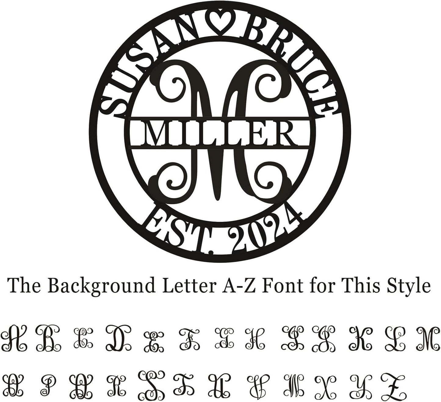 Personalized Wedding Anniversary Sign Gifts, Custom 50th 40th 65th 60th 25th 70th Anniversary Metal Sign, Wedding Gifts for Couples, Custom Name Sign, House Warming Gifts New Home