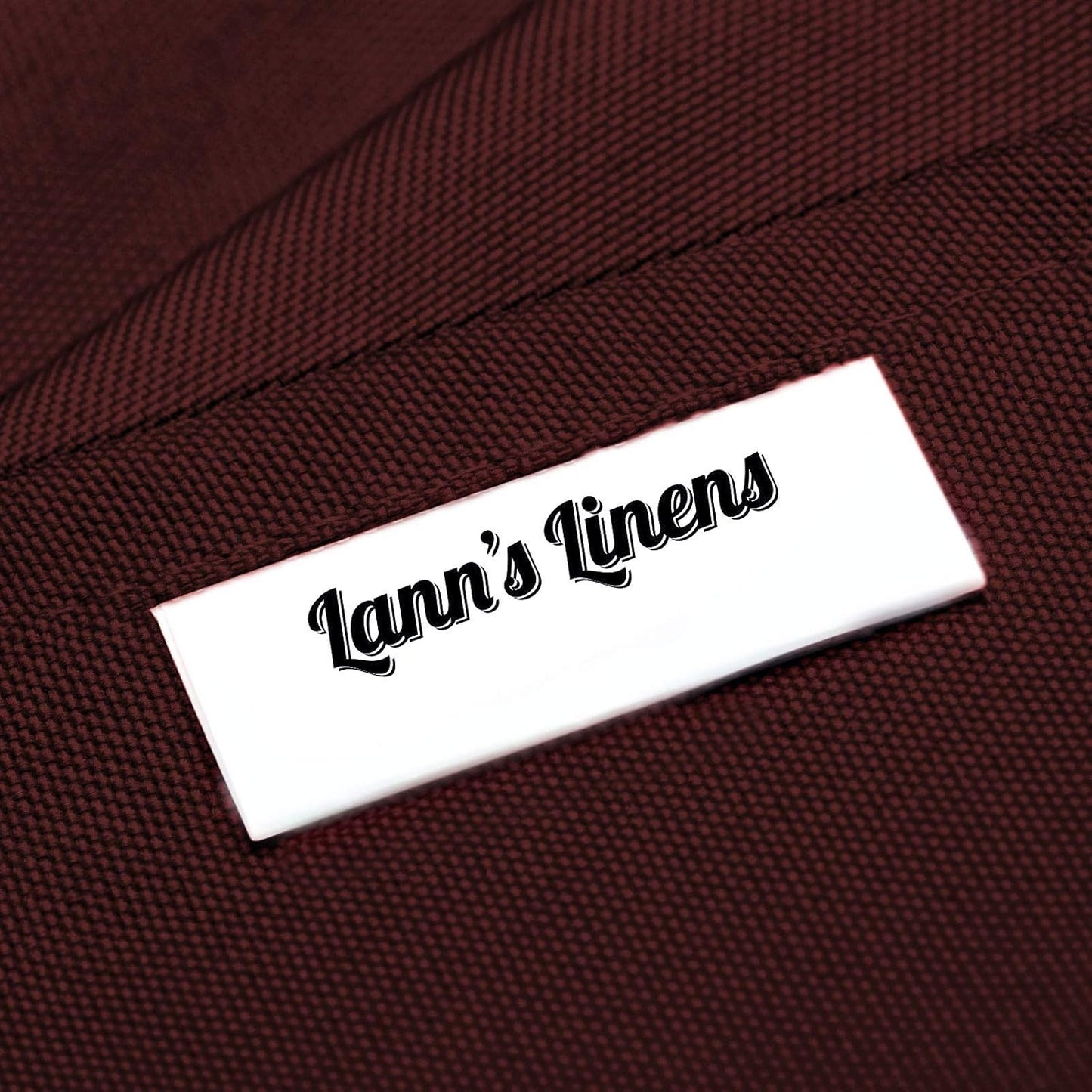 Lann's Linens - 10 Premium 90" x 156" Tablecloths for Wedding/Banquet/Restaurant - Rectangular Polyester Fabric Table Cloths - Burgundy