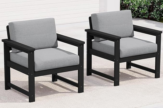 SERWALL 2 Pieces Single Cushioned Lounge Chair by SERWALL
