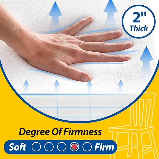 AAAAAcessories D-Shaped Chair Cushions, Machine-Washable Cover, Light Gray - Image 7