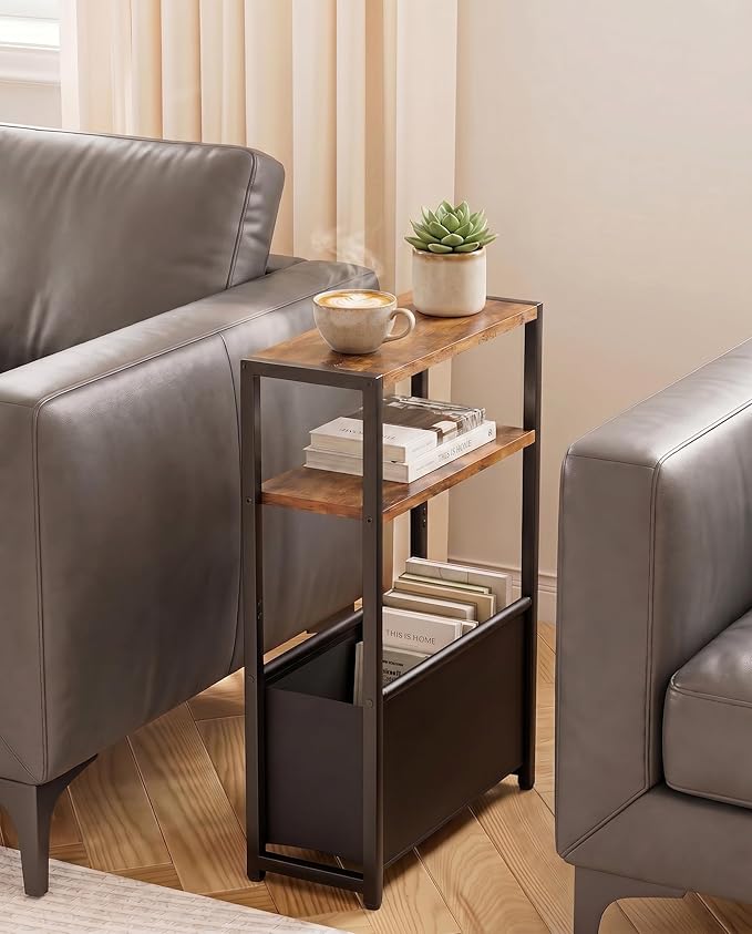 Leomonio Narrow Side Table, Slim End Tables by Leomonio