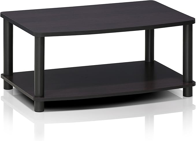 Furinno TURN-N-TUBE TV Riser Stand, 2-Tier Small Elevated No Tools TV Stand - Image 9