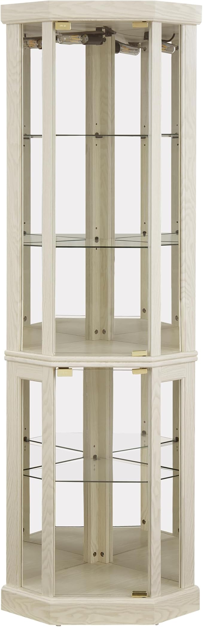 Corner Curio Cabinet, 150lbs Heavy Duty Glass Display Cabinet - Image 8