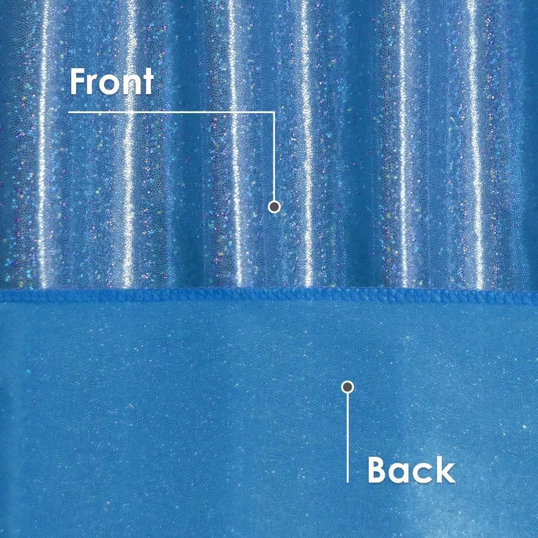 Fitable Sequin Tablecloth for Parties 52x70 Inch - Sparkle Glitter Laser Rectangle Overlay for Independence Day Decoration Ceremony Birthday Holiday Banquet Decor, Blue