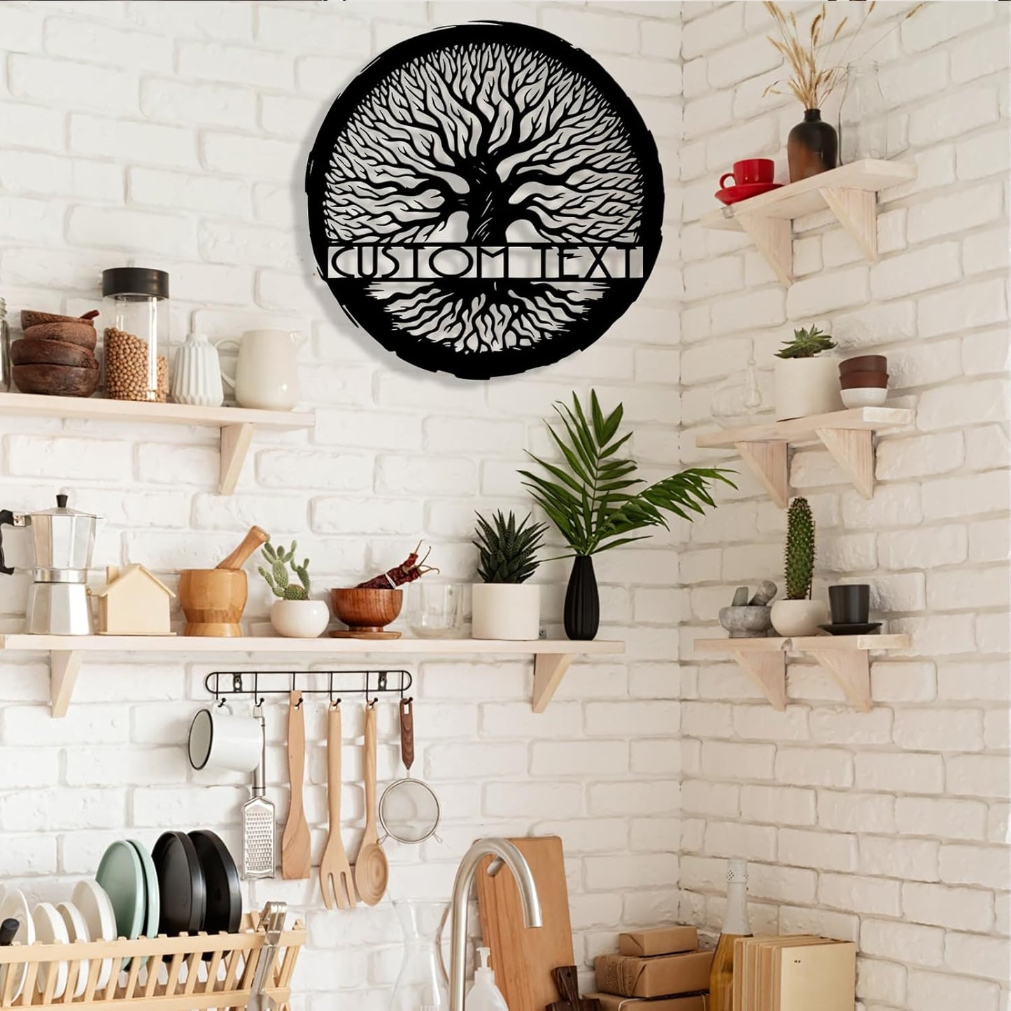 Personalized Tree of Life Metal Sign Wall Art Decor, Custom Wedding Gifts for Couples, Custom Family Name Sign, Christmas Valentine's Day Housewarming Gifts