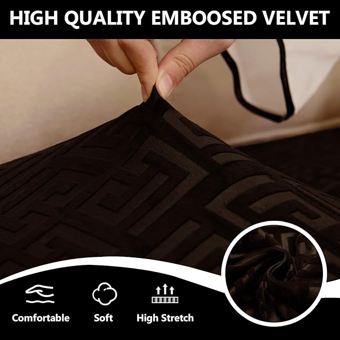 UNBBRRL 10 Pieces Stretch Sofa Cushion Covers - Image 5