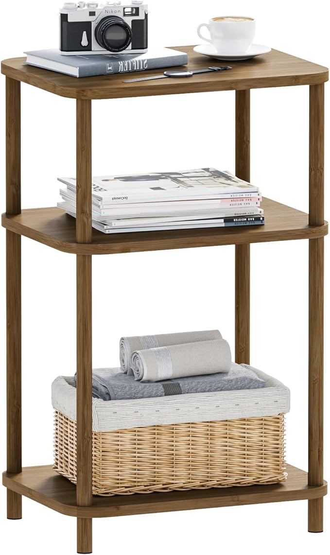 Bamboo End Table, Side Table for Small Space - Image 3