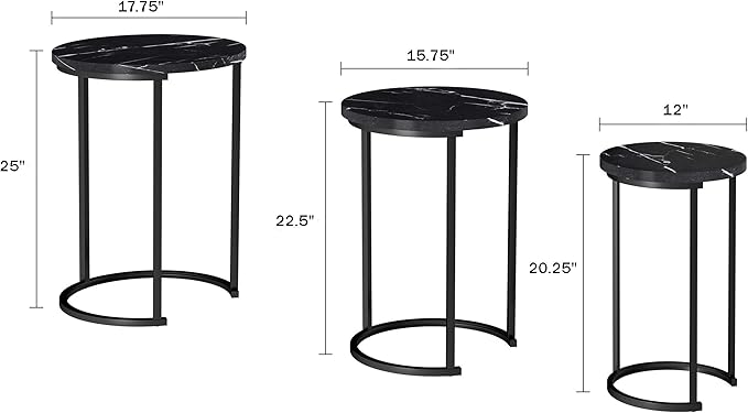 Lavish Home Nesting Tables - Image 2