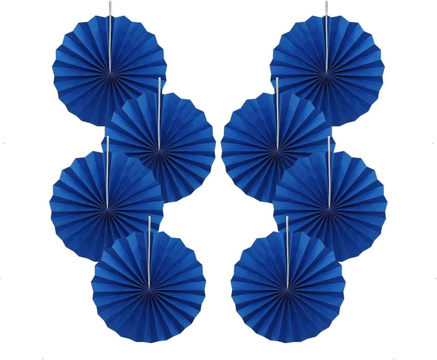 Blue Birthday Decorations,DIY Blue Paper Fans Hanging Decoration ,Party Decorations for Adults 12in, Royal Blue Birthday Decorations,Baby Shower Decorations 30 Color DIY Set (Navy Blue)