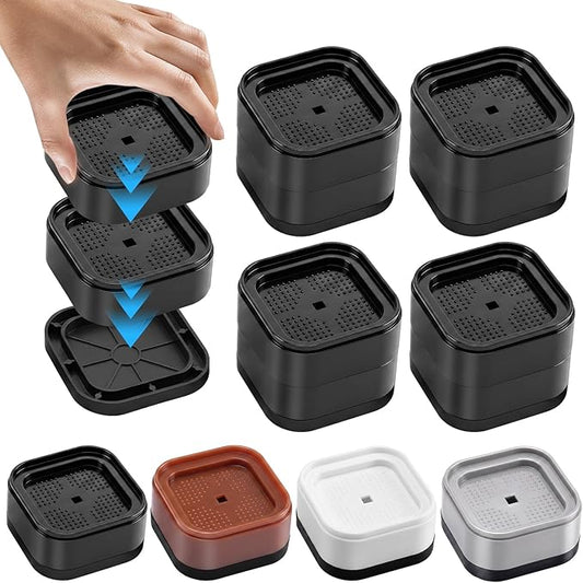 Furniture Risers Adjustable Bed Risers Heavy Duty Lifts Height 1", Square by Unknown