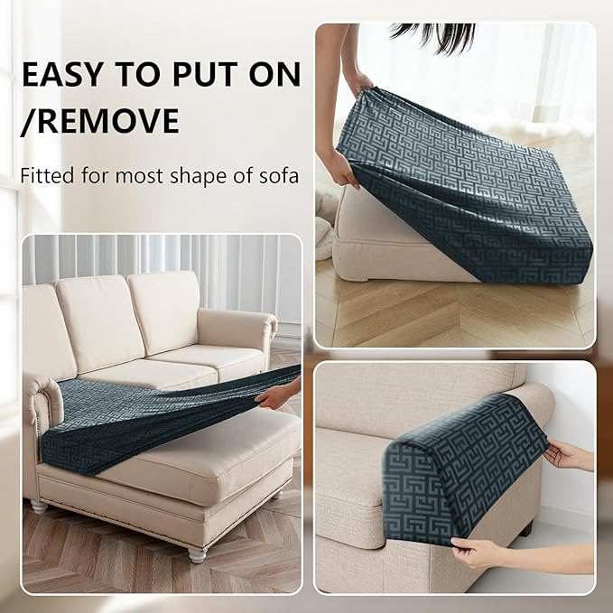 UNBBRRL Stretch Couch Armrest Covers - Image 4