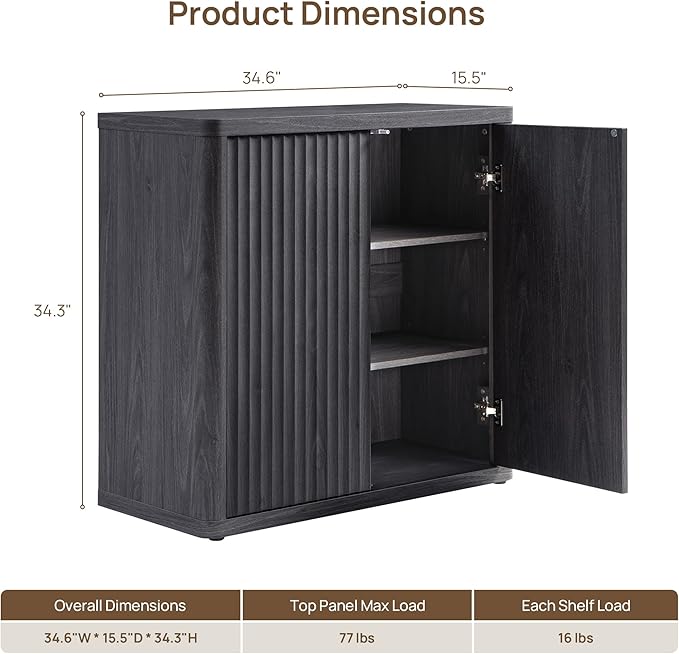 SICOTAS Buffet Cabinet with Storage 103.8" Sideboard Accent Modern Credenza - Image 2
