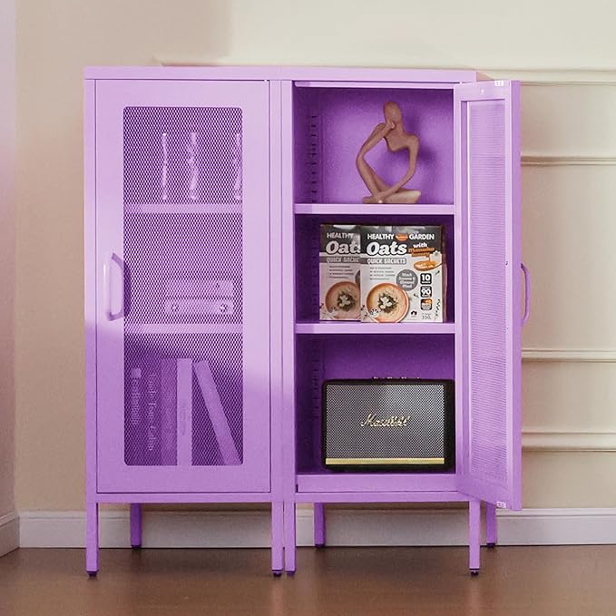 Slim Metal Storage Cabinet - Image 4