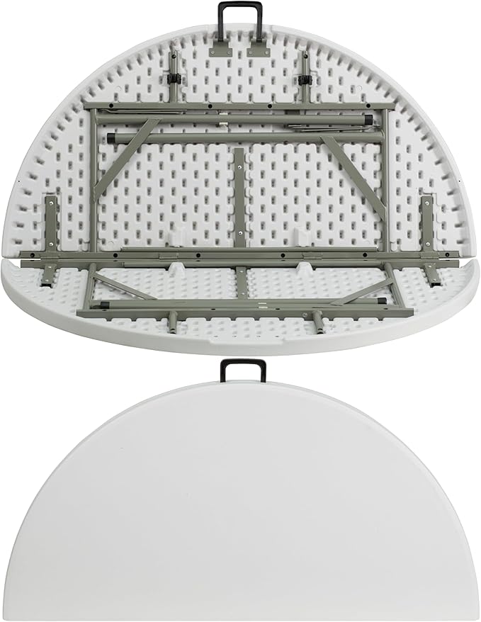 Flash Furniture Freeman 4' Round Plastic Folding Table - Image 12