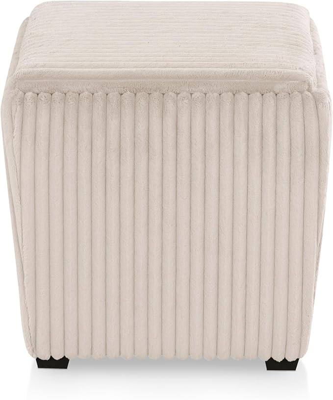 Furniture of America Lennox Modern Chenille 17-inch Square Storage Ottoman - Image 13