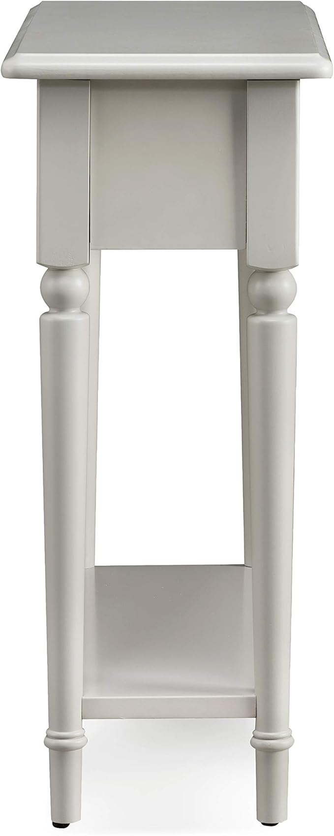 Leick Home Coastal End Table, Solid Wood, 1 Drawer, Bottom Display Shelf - Image 4