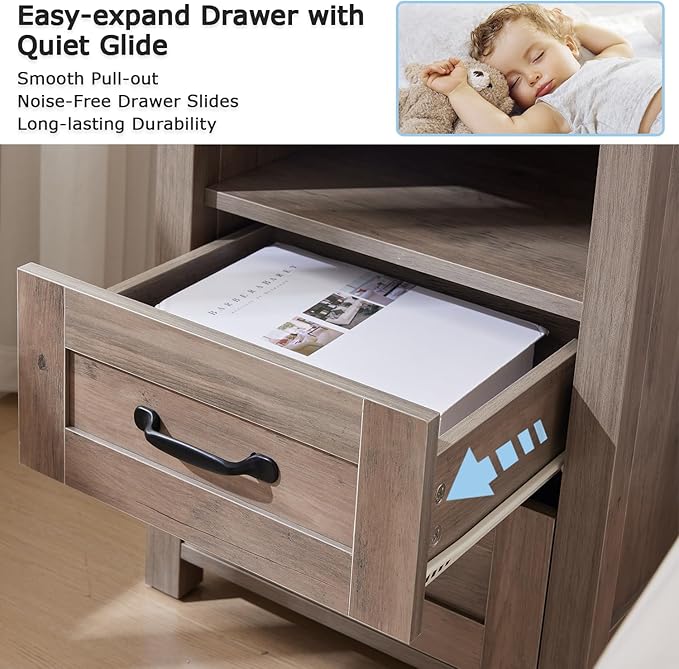 Sierra Night Stand, Rustic End Table - Image 7
