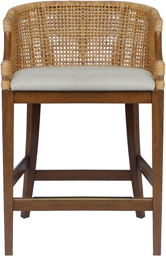 Martha Stewart Farmhouse Counter Height Bar Stools, Handcrafted Rattan Counter by MarthaStewart