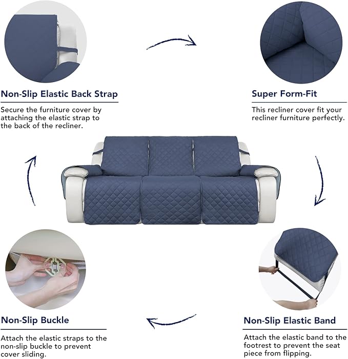 PureFit Water Resistant Reversible Sofa Covers - Image 4