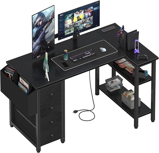 Lufeiya L Shaped Gaming Desk by LUFEIYA
