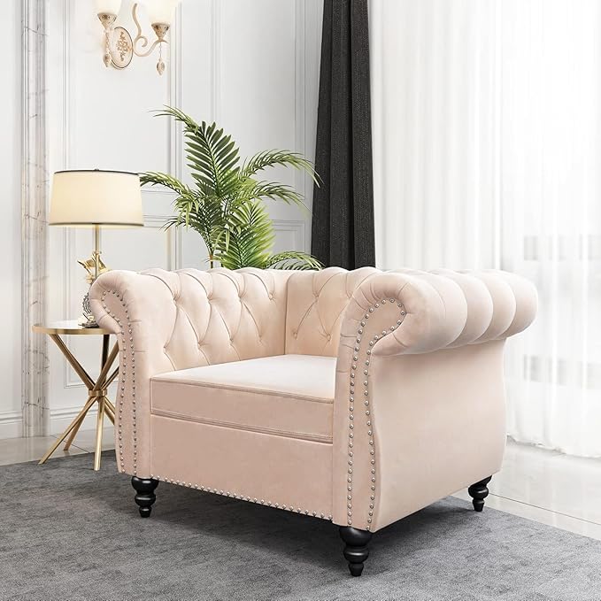 AVZEAR Living Room Accent Chair, Upholstered Sofa Chair Single Sofa Chair by AVZEAR
