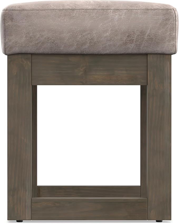 SIMPLIHOME Milltown Small Ottoman Bench - Image 10
