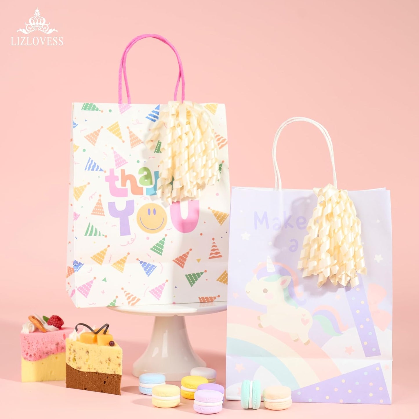 6 Inch Ivory Curly Bows for Gift Wrapping Set of 6, Self Adhesive Bows Ivory Gift Bows for Presents, Satin Ribbon Bows for Birthday, Wedding, Christmas, Bridal Shower, Gift Wrap Accessory