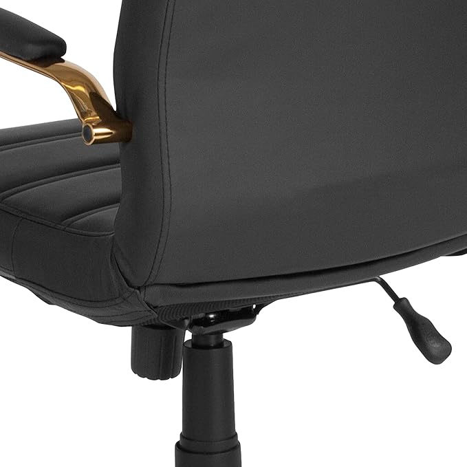 Flash Furniture Whitney Mid-Back Swivel LeatherSoft Desk Chair - Image 16