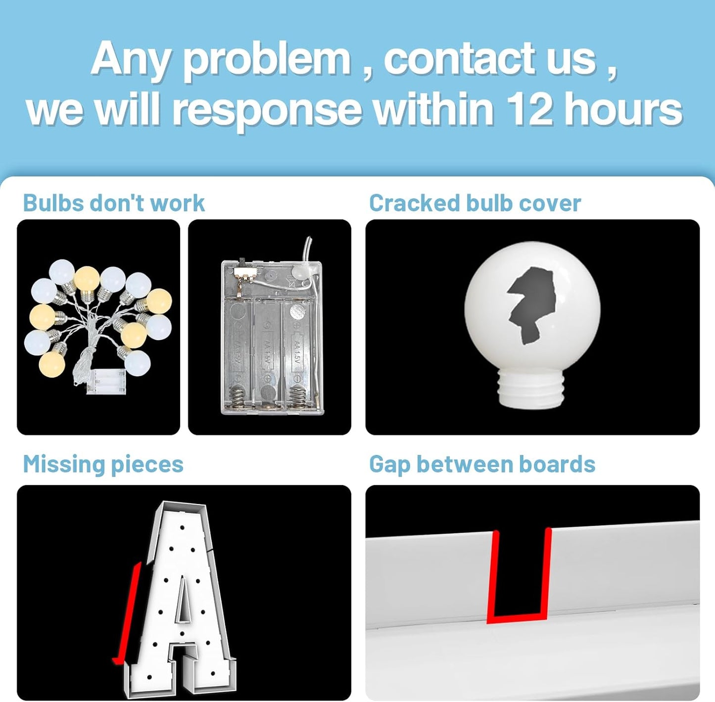 4FT Marquee Light Up Numbers 2,Party Decoration Large Marquee Light Up Letters with Weighted Water Bag,Pre-cut Foam Board Set Can Be Used for Birthdays,Weddings,Baby Anniversaries