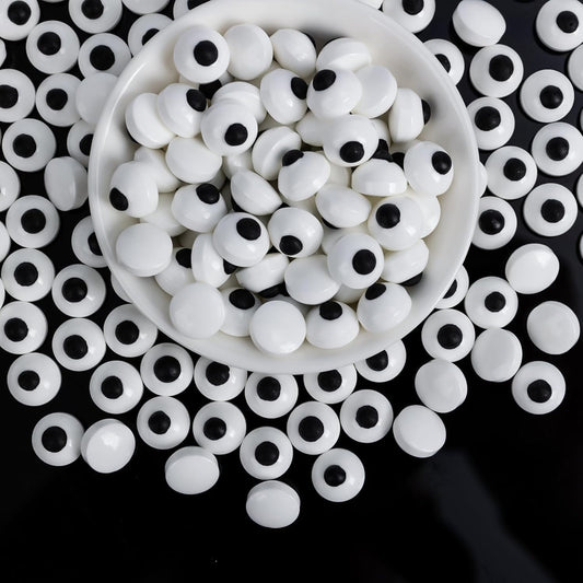 Edible Eyes Sprinkles for Cake Decorating,130g,Small Candy Eyeballs Eyes,Black and White Sugar Sprinkle for Halloween Dessert Backing,1 cm Eyeball Sprinkles for Cupcake Toppers Chocolate Cookie Donut Decoration,Birthday Holiday Children's Party Supplies
