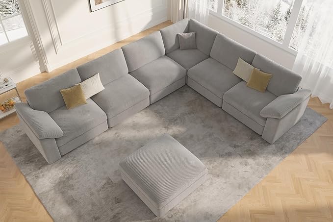 EASE MOOSE Oversized Sectional Modular Sofa, Large Sectional Couch Wide Deep - Image 3