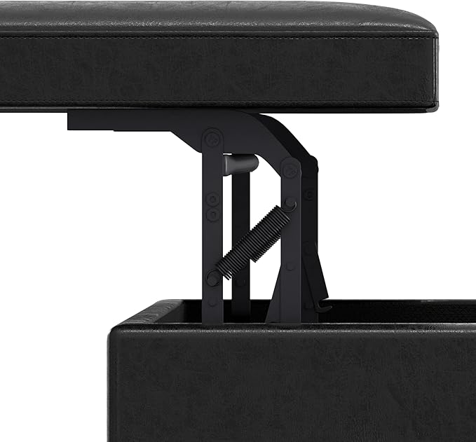 SIMPLIHOME Owen Lift Top Coffee Table Storage Ottoman - Image 11