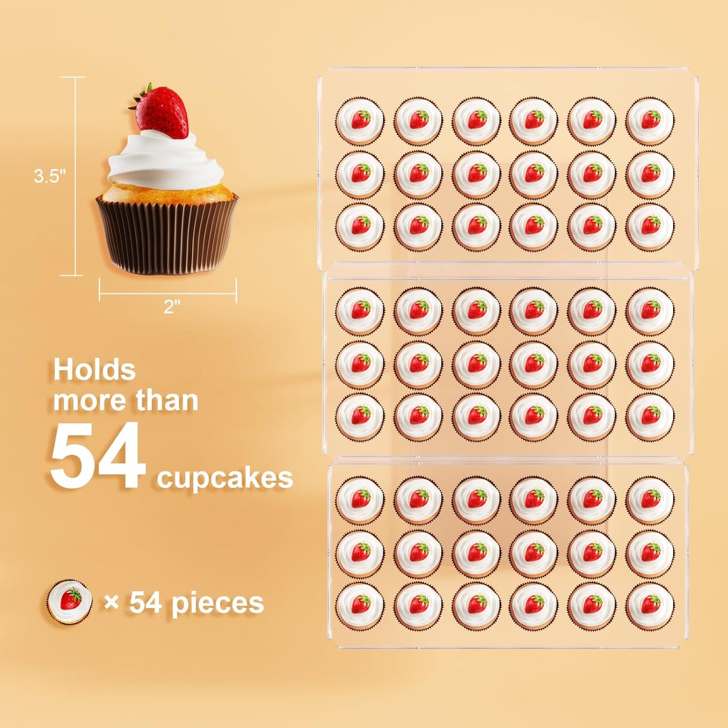 Upgraded Dessert Table Display Set, Acrylic Cupcake Buffet Dessert Risers Stands, Tier Serving Trays Holder for Weddings Baby Shower Tea Party