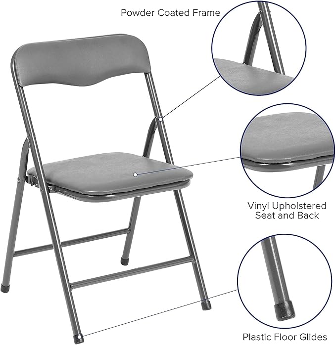 Flash Furniture Mindy Kids 5-Piece Folding Square Table and Chairs Set - Image 5