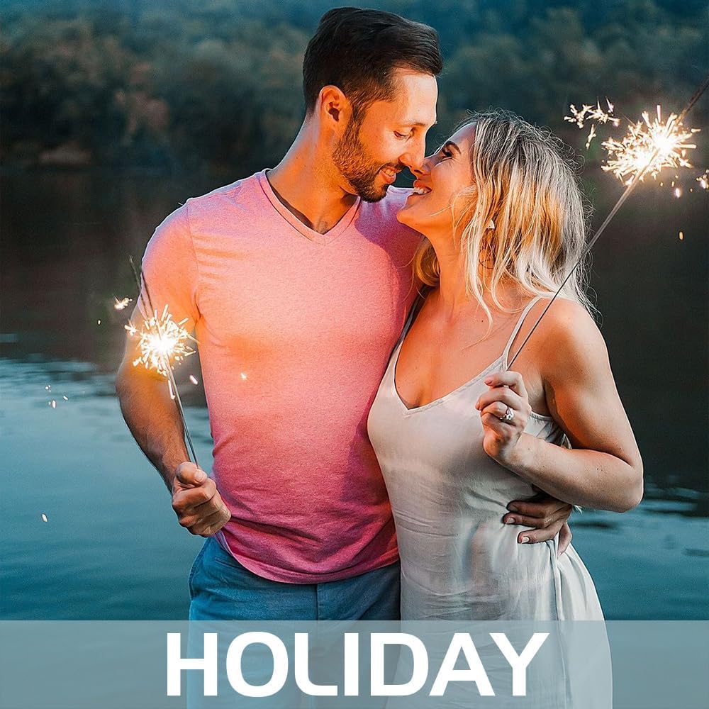 Portable 22-inch 40 Pieces Sparklers Wedding Send-Off,Suitable for Celebratory Holidays Such as Easter,Wedding Favors,Holiday Revelry and More（3-5 Days Deliveried）