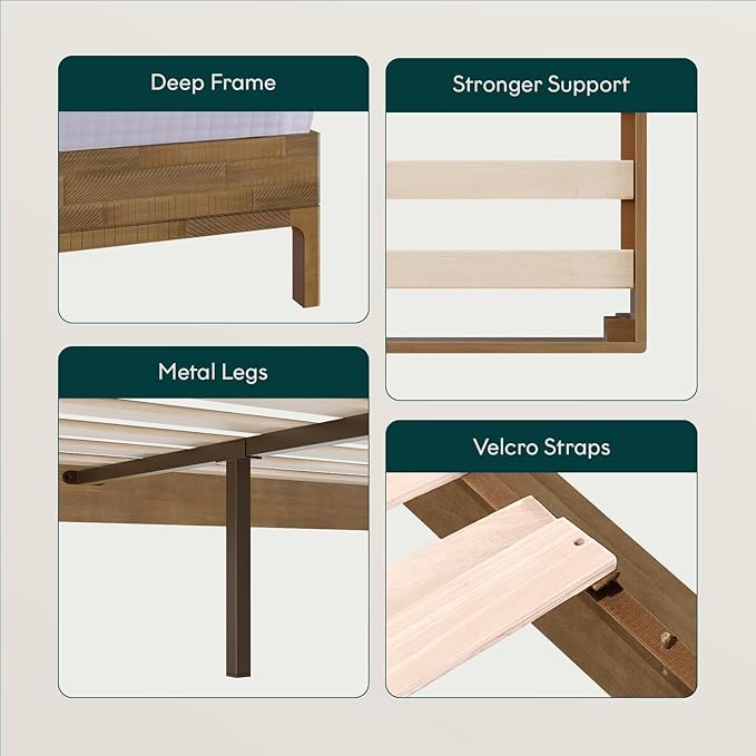 Bme Vivian 14 Inch Deluxe Bed Frame - Image 5