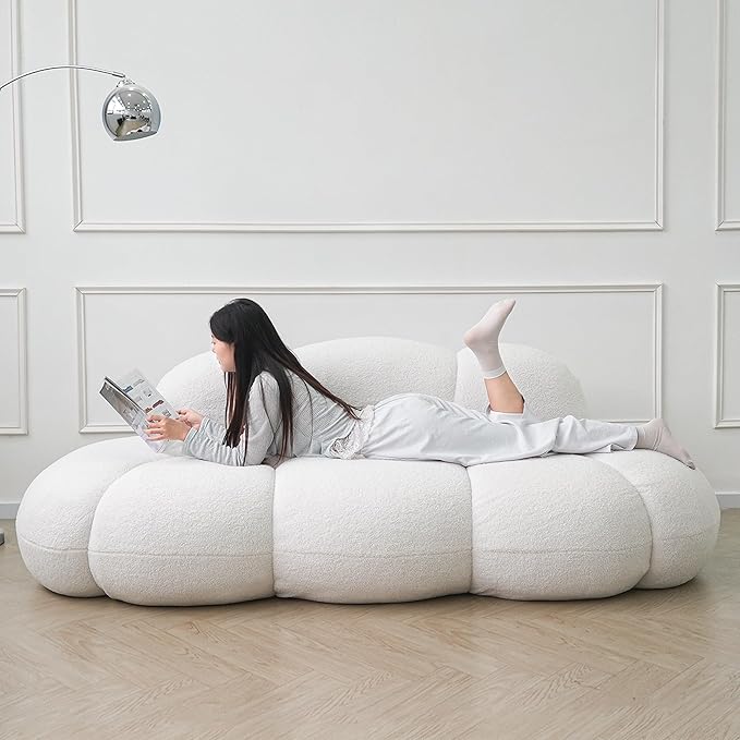 JACH Cloud Shaped Couches for Living Room, Modern Comfy Upholstered Sofa - Image 8