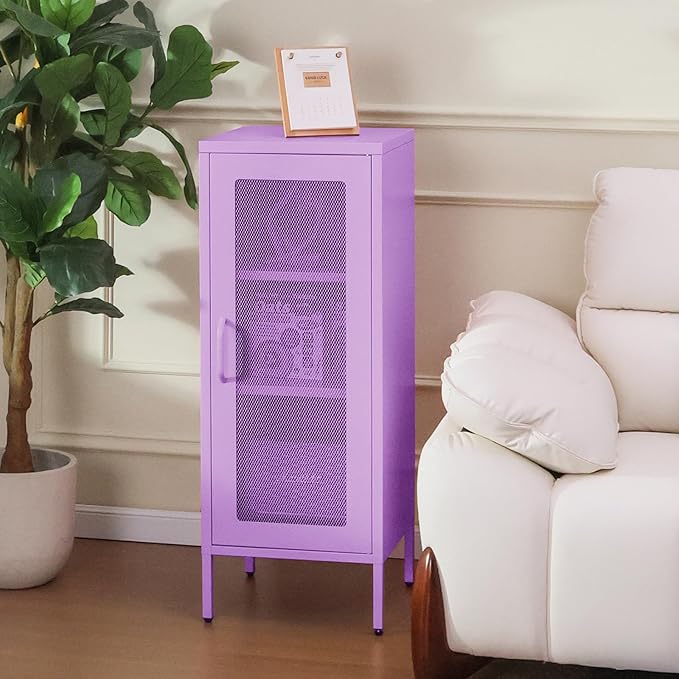 Slim Metal Storage Cabinet - Image 2