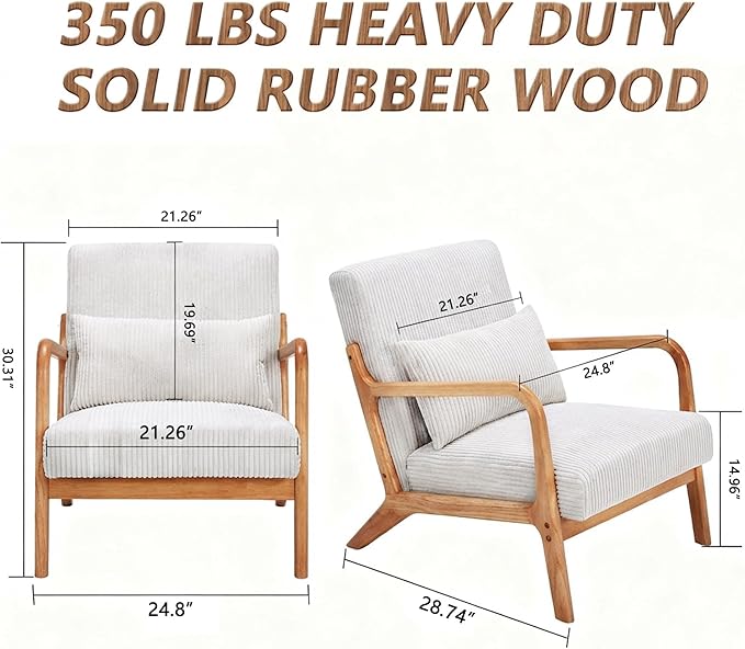 Mid Century Modern Accent Chair - Image 2