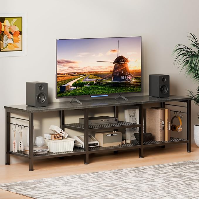 Furologee TV Stand for TVs up to 70 Inch, 63 Inch Entertainment Center - Image 7