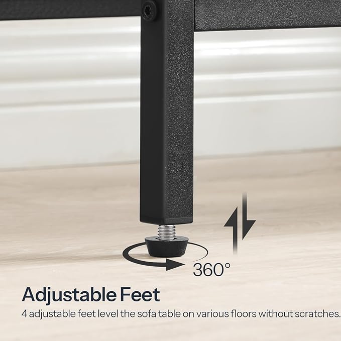 HOOBRO Narrow Console Table, Sofa Table, 4-Tier Industrial Entryway Table - Image 9