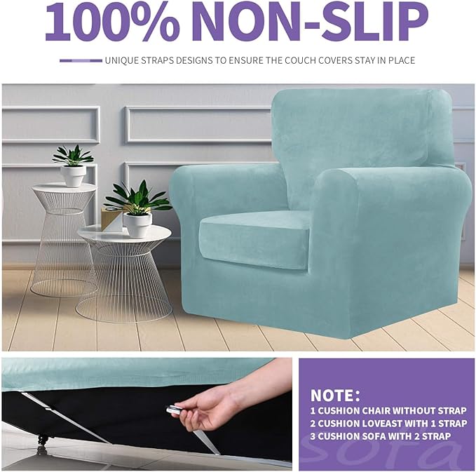 ZNSAYOTX Luxury Velvet Chair Slipcovers - Image 5
