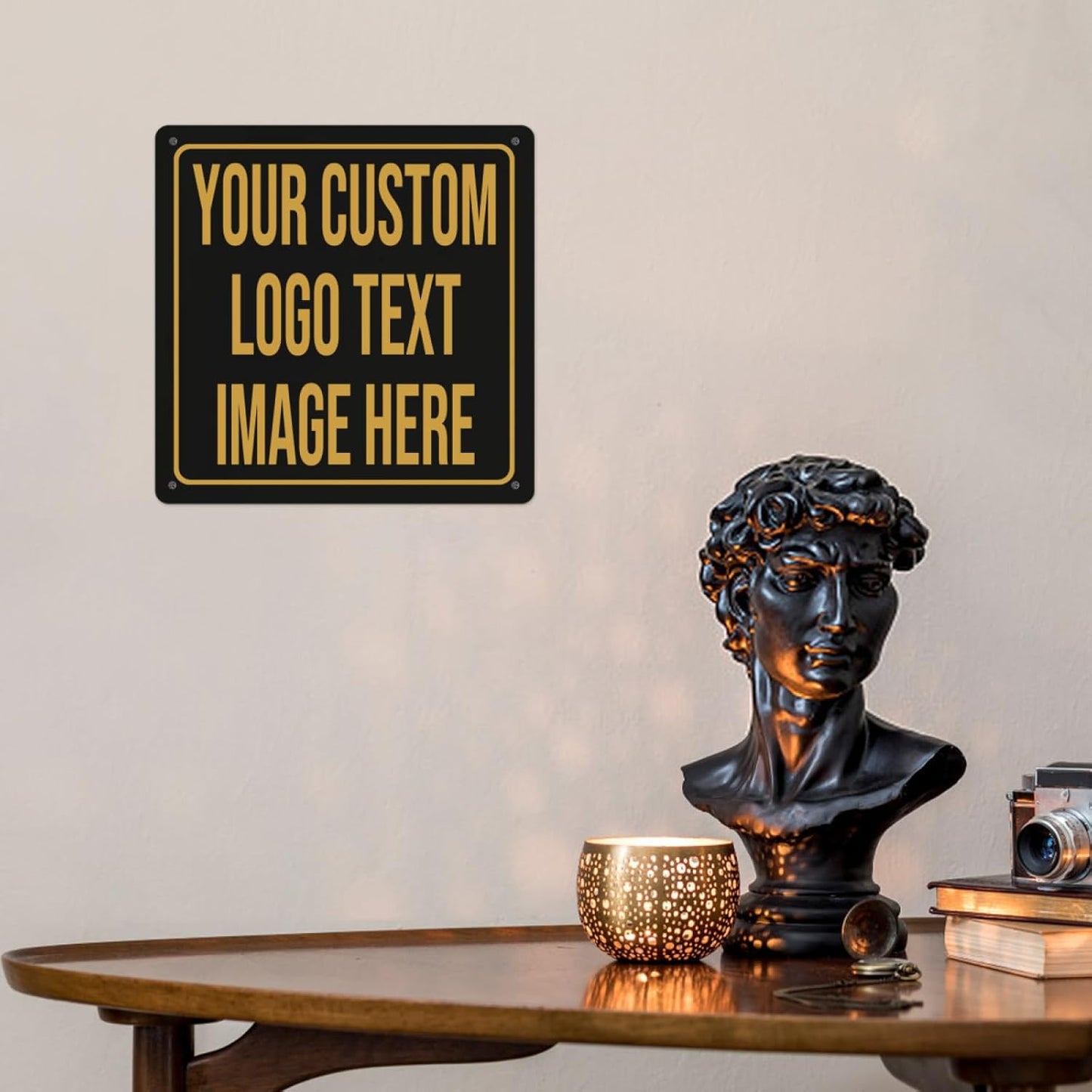 Custom Metal Signs - Personalized Signs for Office, Home, Bar - Indoor/Outdoor Use - 12"x12"