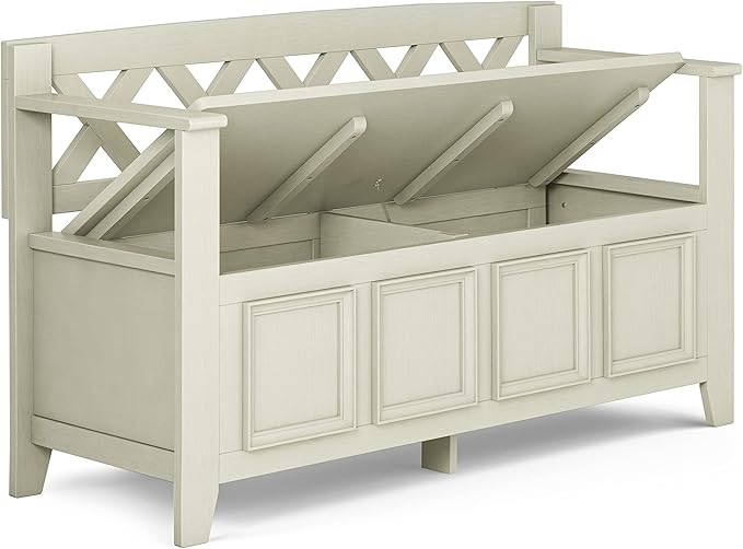 SIMPLIHOME Amherst Entryway Storage Bench - Image 4