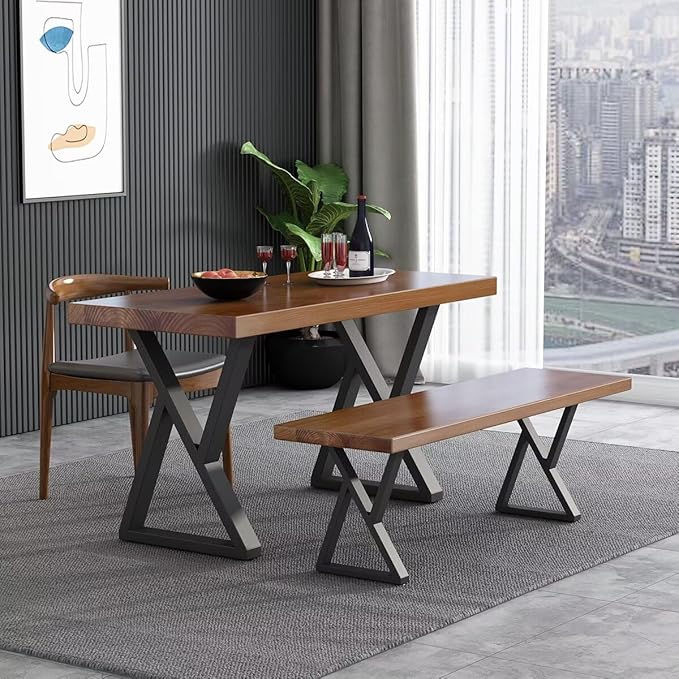 28 Inch Metal Table Desk Legs, Heavy Duty DIY Industrial Furniture Legs - Image 4